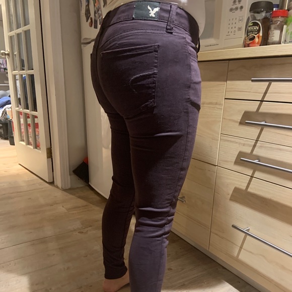 American eagle purple stretch jegging NWOT - Picture 3 of 6